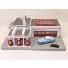 MTH Trains MTH O scale Esso Operating Gas Station 30-9106