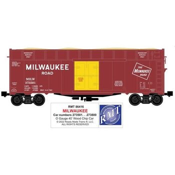 Ready Made Trains Ready Made Trains O Milw Rd Woodchip car RMT86416