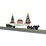 MTH Trains MTH O Christmas Flat Car w/Lighted Christmas Trees – White # 30-76944