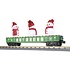 MTH Trains MTH O Christmas Gondola Car w/Lights and Lighted Snow Men – green # 30-72263