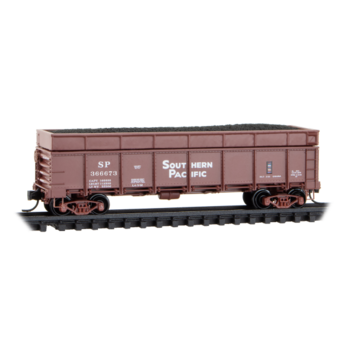 Micro-Trains N scale SP #366673 40' Drop bottom Gondola w/ load 08300190