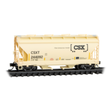 Micro-Trains N scale CSX #244092 2-Bay covered Hopper 09200650