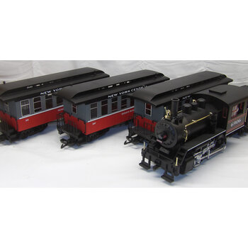 Piko G scale NYC #6906 0-6-0 engine & 3 passenger cars-sound, smoke, lights