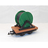 LGB G Scale cable or wire reel car 4046 with green reel, no box (E)