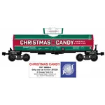 Ready Made Trains Ready Made Trains O Christmas Candy cane  Single dome Tank Car # RMT-96850-4