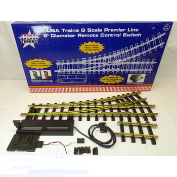 USA Trains USA G scale 8 Ft Diameter Remote Control Switch (LH) R81625