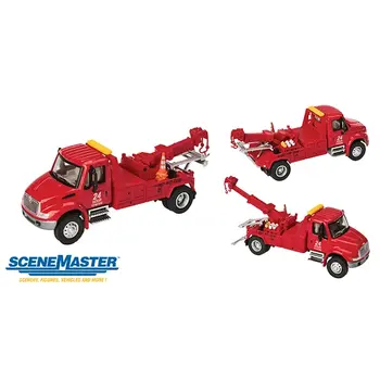 Scene Master ScenMaster HO Scale International 4300 Red Tow Truck 11531