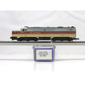 Life-Like N scale Erie Lack #857 ALCO PA Diesel Loco 7075