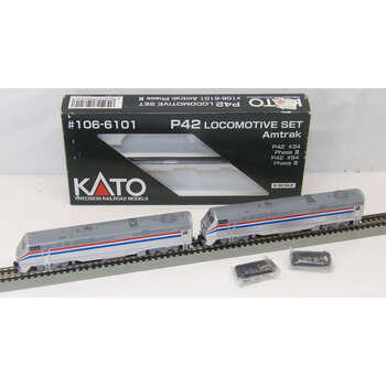 Kato Trains Kato N scale Amtrak Phase III #34, #94 P42 diesel engines 106-6101