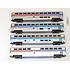 Kato Trains Kato N scale Amtrak Superliner Phase III 4 car set A 106-3501