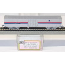 Con-Cor Con-Cor N scale Amtrak Phase III NMHC Boxcar w/ PO logo 0001-004683-3