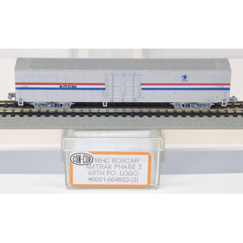 Con-Cor Con-Cor N scale Amtrak Phase III NMHC Boxcar w/ PO logo 0001-004683-3