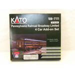 Kato Trains Kato N scale PRR Broadway Limited 4 car add on set 106-7111 (E)