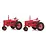 Scene Master HO Red Tractors (2-Pack) # 949-4160