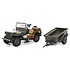 Motor City Classics Militaria 1:43 scale Willy's Jeep w/ trailer 3002658