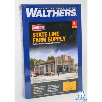 Walthers N scale State Line Farm Supply Kit # 933-3808