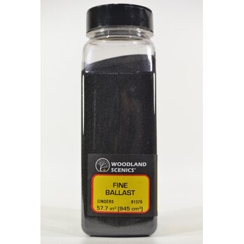 Woodland Scenics Shaker Ballast/Cinders fine # 1376