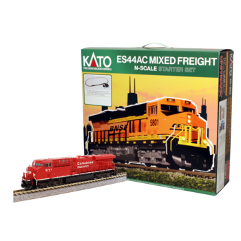 Kato Trains Kato N scale CP GE ES44AC "Gevo" and Mixed Freight Starter set 106-0022