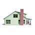 Walthers HO Craftsman Bungalow Kit # 933-3797