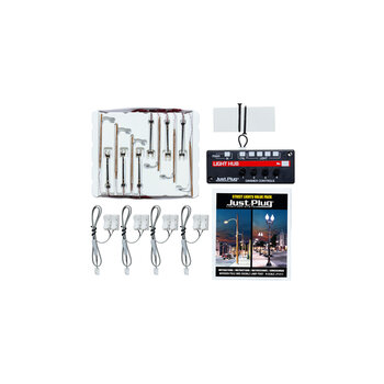 Woodland Scenics N scale Wooden Pole & Double Lamp Post Value Pack JP5914