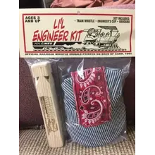 Brooklyn Peddler Blue Engineer Kit Cap,  whistle & Bandana # BP-58 kit