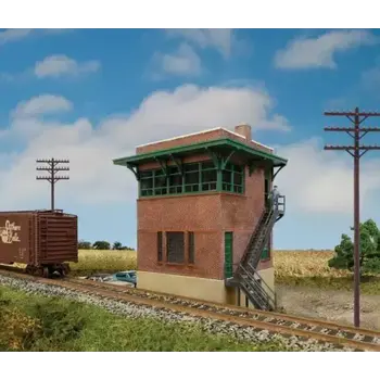Walthers HO PRR Brick Interlocking Tower # 933-3554