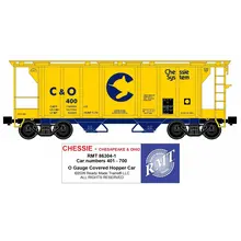 Ready Made Trains Ready Made Trains O gauge Chessie C&O 2 Bay Covered hopper car RMT-86304-1