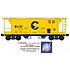 Ready Made Trains Ready Made Trains O gauge Chessie B&O 2 Bay Covered hopper car RMT-86304-2