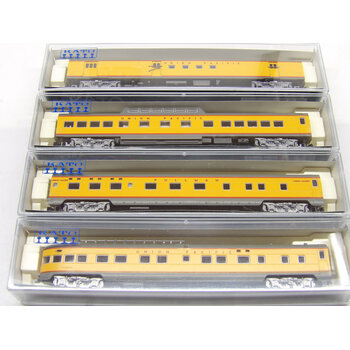 Kato Trains Kato N scale UP Smoothside 4 car passenger set B 106-1055