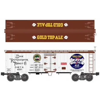 Ready Made Trains Ready Made Trains O Gold Top Beer 36' woodside Reefer 86199-178