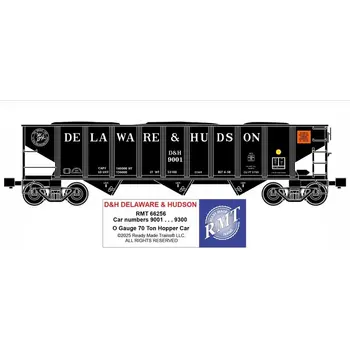 Ready Made Trains Ready Made Trains O gauge D & H 3-Bay hopper 66256