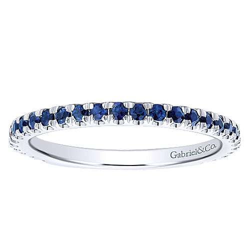 LR50889 thin sapphire stackable band