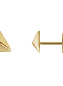14kt Gold Pyramid Earrings