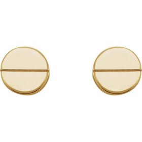 14kt Gold Circle Earrings