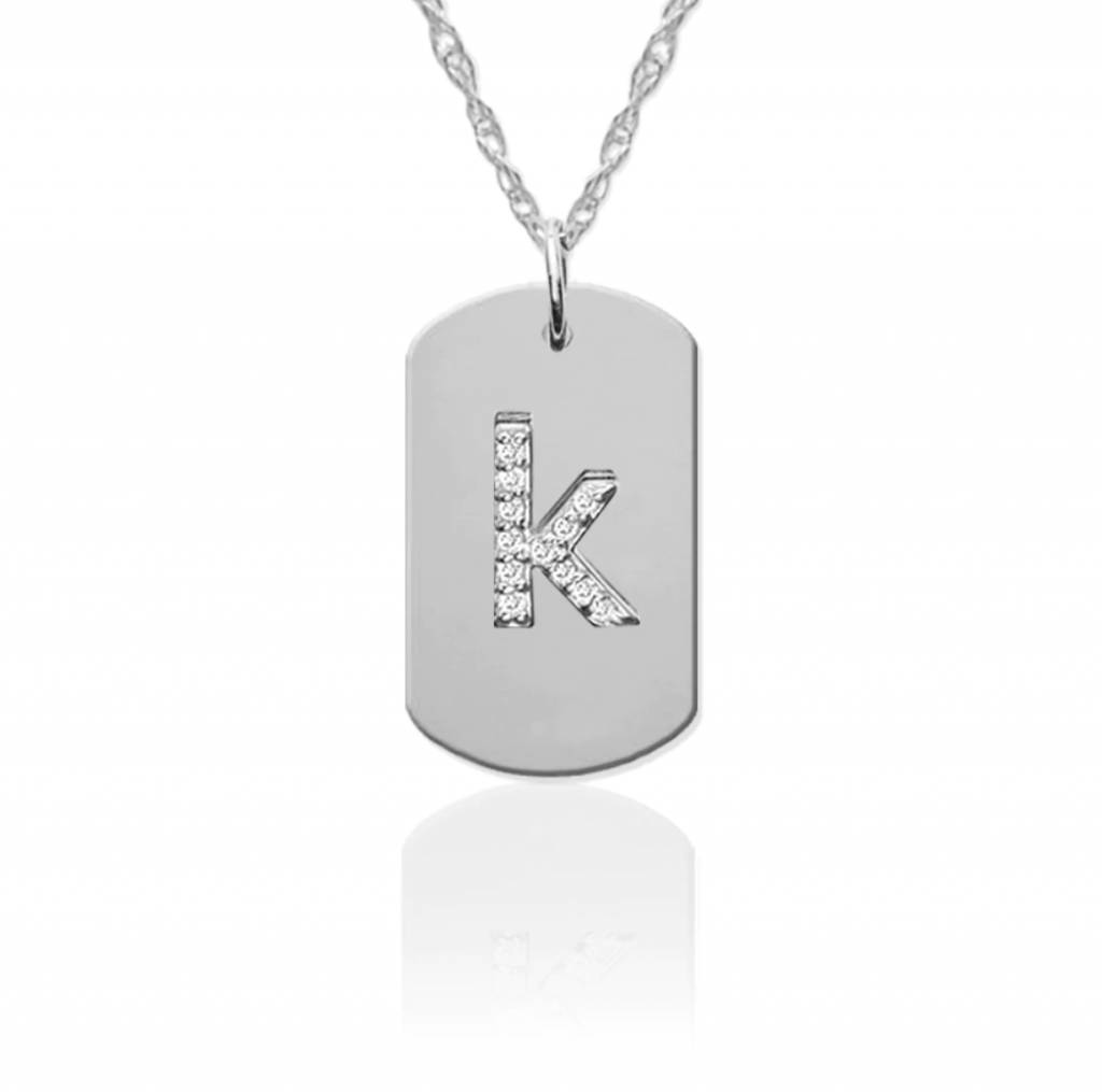 dog tags with diamonds