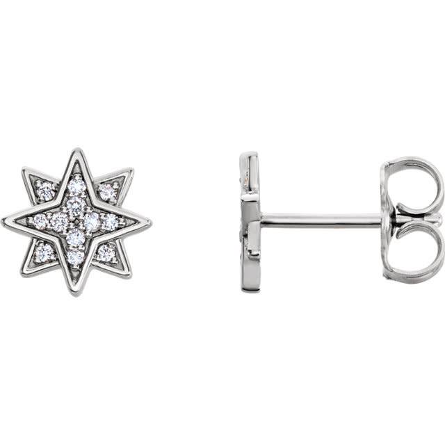 Stuller Diamond Star Earrings