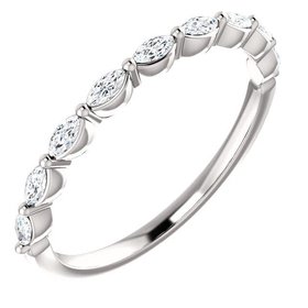 Marquise diamond band 1/3 carat total