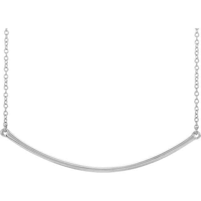 86049 diamond bar necklace 19.9" and 48mm bar