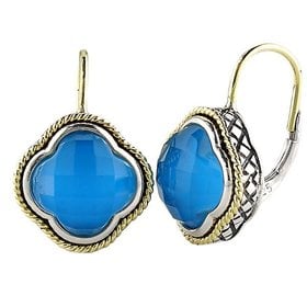Andrea Candela Turquoise Clover Earrings