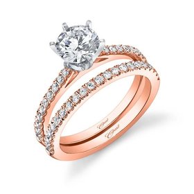 LC5250 Rose Gold Prong Setting