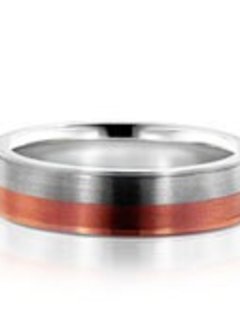 NT10060 Contemporary Two-Toned Wedding Band