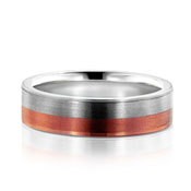Novell NT10060 Contemporary Two-Toned Wedding Band