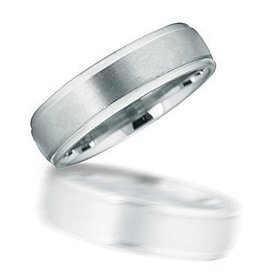 8027 6mm brushed wedding band