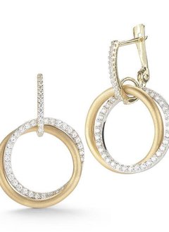 ER3041Y diamond circle earrings