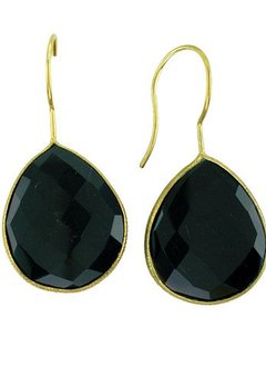 Black Onyx drop earrings