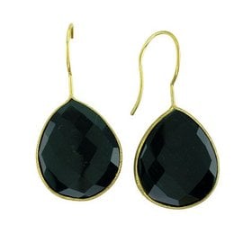 Black Onyx drop earrings