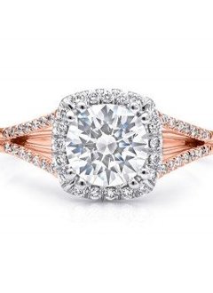 LC5392 Rose Gold Split Shank Halo