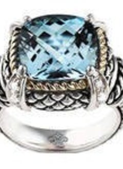 ACR02 Blue Topaz Cable Ring