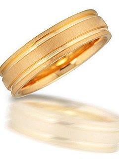 N00907 yellow gold band