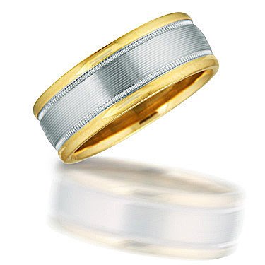 Novell NT00913 two toned gent's wedding band